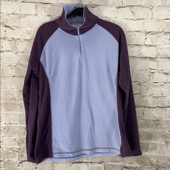 Columbia Jackets & Blazers - Columbia purple fleece half zip size large
